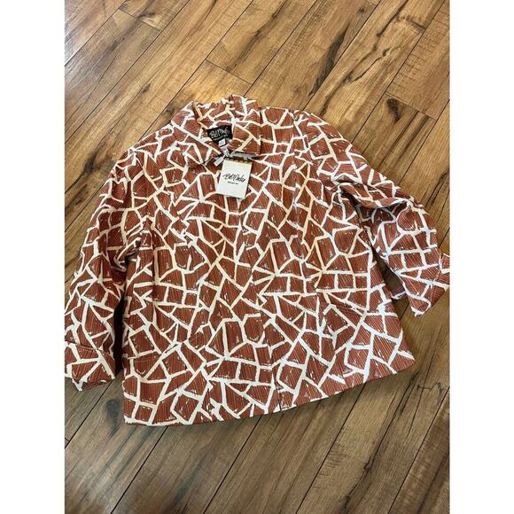 NWT Bob Mackie size large Wearable Art jacket - Picture 1 of 4